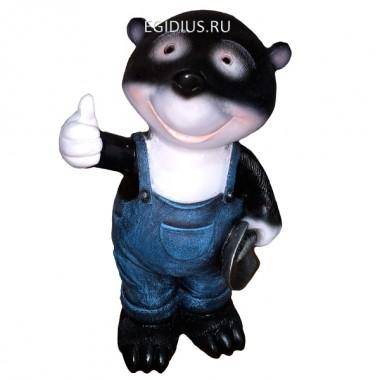 Фигура декоративная Крот с лопатой Н35см. 81-6518 — Egidius.ru