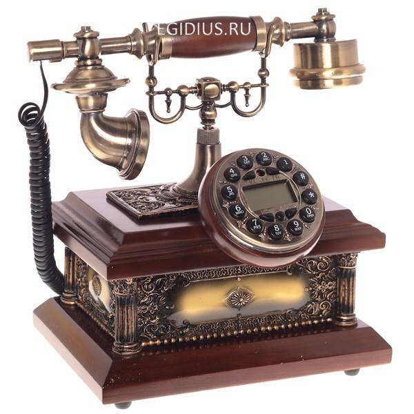 Ретро-телефон, L28 W18 H26 см 81-0016 фото 1 &mdash; Egidius.ru