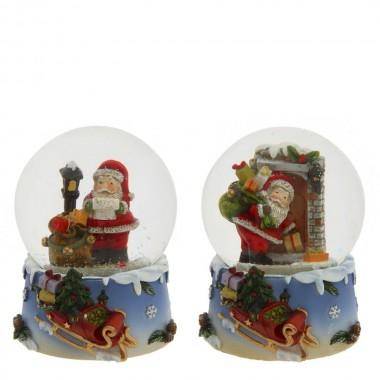 Шар с дедом морозом внутри, фигурка &quot;Дед Мороз&quot; D6,5 см, L6,5 W7 H8,8 см, 2в. 80-0950 — Egidius.ru