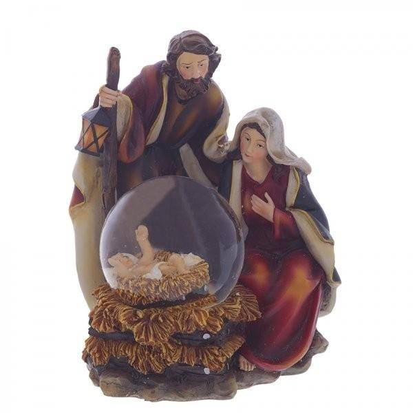 Рождественский шар со снегом, 16х12,5х17,5см, 65мм 81-1189 фото 1 &mdash; Egidius.ru