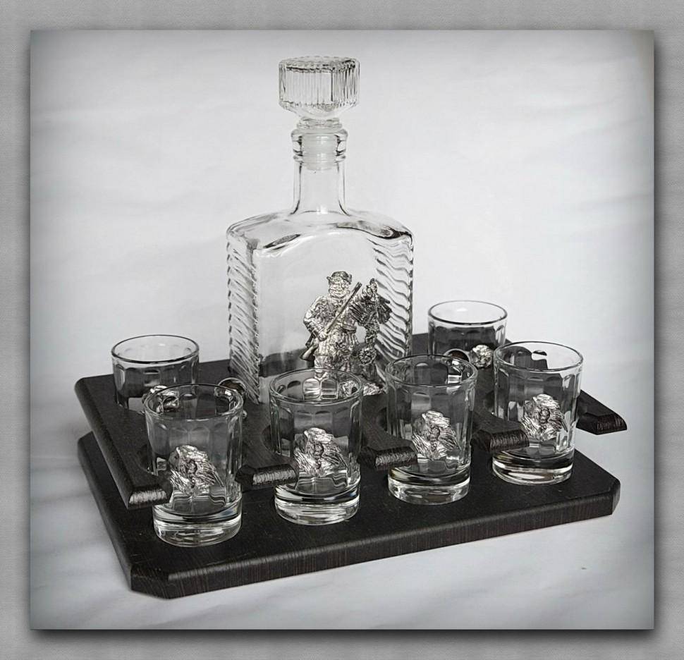 Набор для водки 110 "Удачная Охота"штоф+6 стопок 72-1002 фото 1 &mdash; Egidius.ru