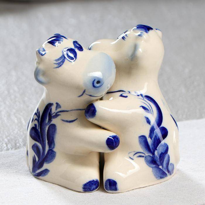 Набор для специй "Бычки", символ года 2021, цвет синий, 10 см 813-416 фото 1 &mdash; Egidius.ru