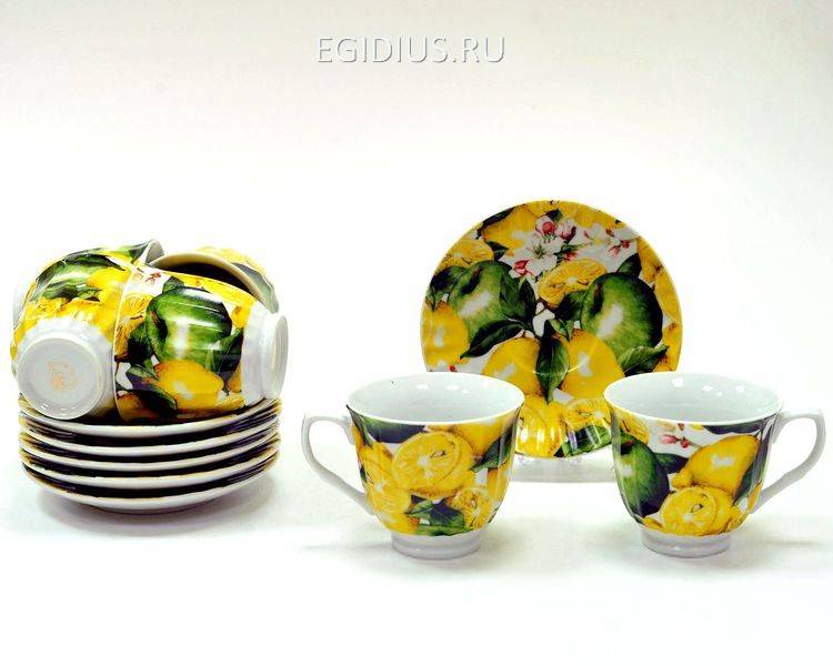 12пр. Чайный набор  600-606 фото 1 — Egidius.ru