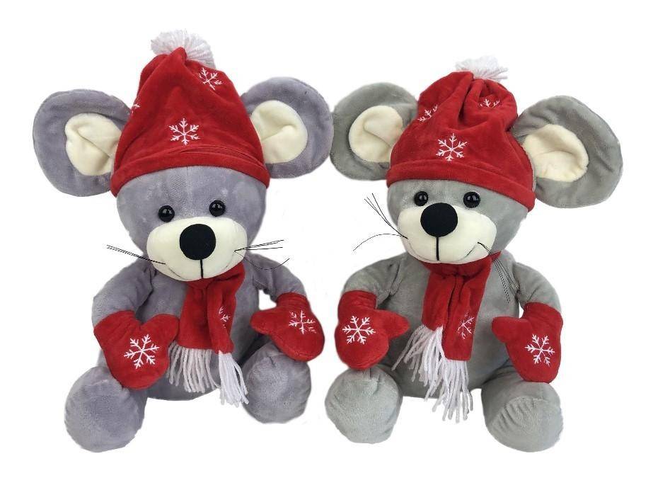 Упаковка для новогодних подарков Мышка новогодняя 30cм 600гр 2-1-021 фото 1 &mdash; Egidius.ru