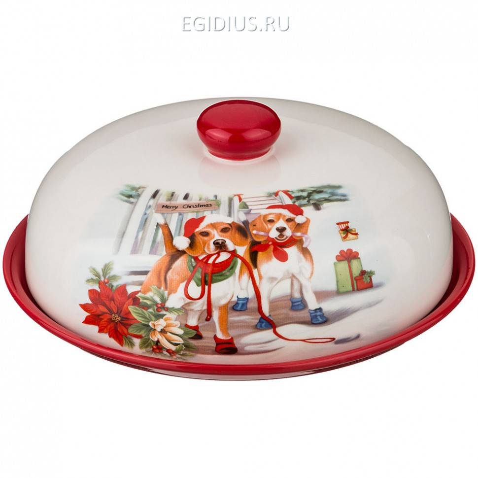 Блюдо для блинов с крышкой "бигли" диаметр=23 см. высота=10 см.  332-239 фото 1 &mdash; Egidius.ru