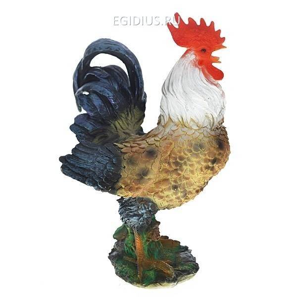 Садовая фигура "Петух бойцовый", L22 W27 H34 см 81-6062 фото 1 — Egidius.ru