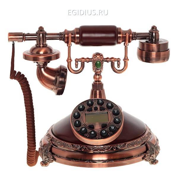 Ретро-телефон, L26 W20 H22 см 81-0017 фото 1 — Egidius.ru