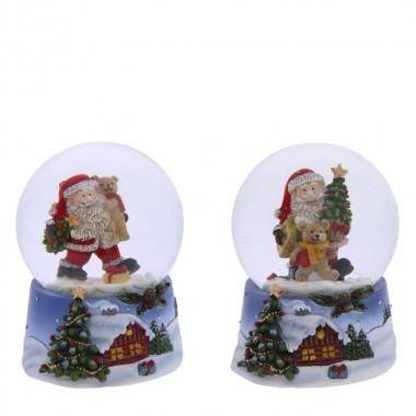 Снежный шар дед мороз D6,5 см, L6,5 W7 H9 см, 2в. 80-0952 — Egidius.ru