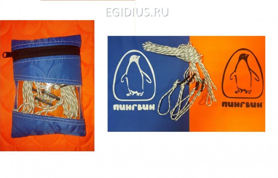 Комплект штормовых растяжек для зимних палаток ПИНГВИН (4шт) 11-1823 фото 1 &mdash; Egidius.ru