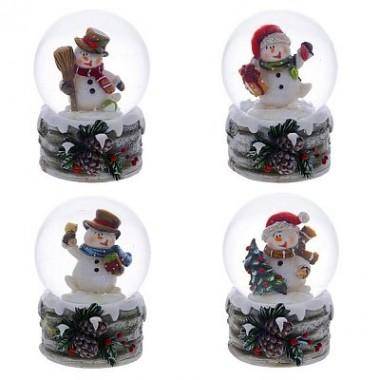 Шарик со снегом внутри, 4,5х4,5х6,5см, 45мм, 4в 81-1224 — Egidius.ru