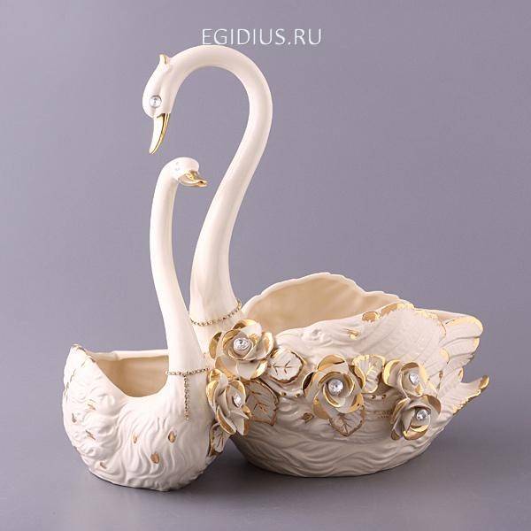 Статуэтка "пара лебедей" высота=41 см.длина=42 см. 320-766 фото 1 &mdash; Egidius.ru