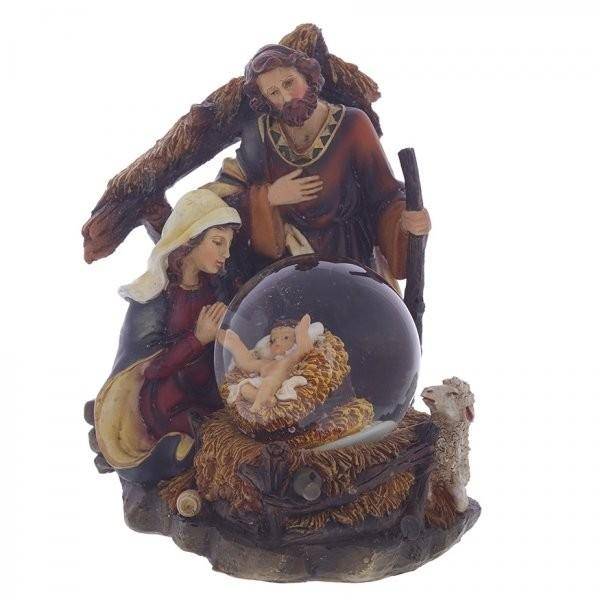 Рождественский шар со снегом, 13,5х13х16,5см, 65мм 81-1190 фото 1 — Egidius.ru