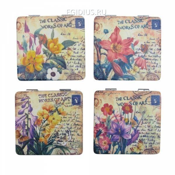 Зеркало карманное, L7 W6,5 см, 4 в. 81-1810 фото 1 — Egidius.ru