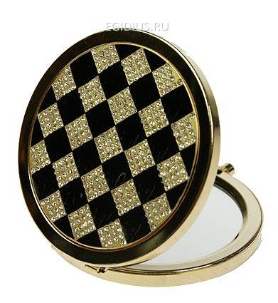 Зеркальце со стразами "LA GEER"  105-337 фото 1 — Egidius.ru