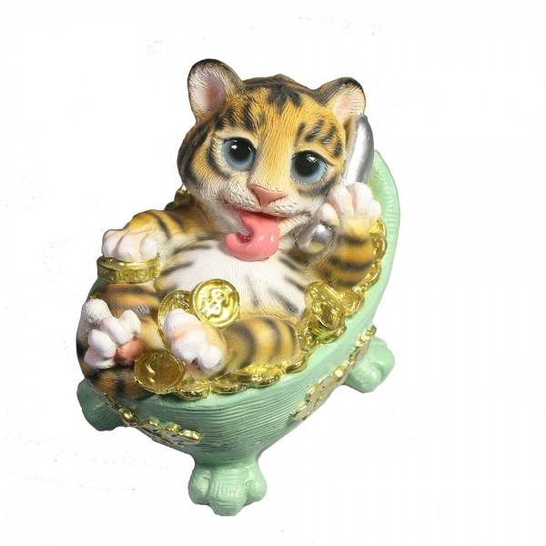 Копилка "Тигр в ванной"L11W9.5H11см 81-3009 фото 1 — Egidius.ru