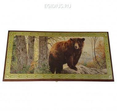 Нарды &quot;Косолапый&quot; в дер. коробе средние 31-1021 — Egidius.ru