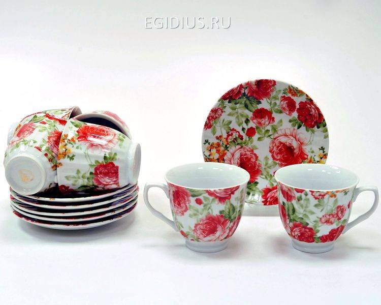 12пр. Чайный набор  600-607 фото 1 — Egidius.ru