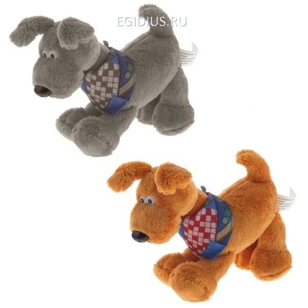 Игрушка мягконабивная Собачка, H21 см, 2 в. 81-3656 фото 1 — Egidius.ru