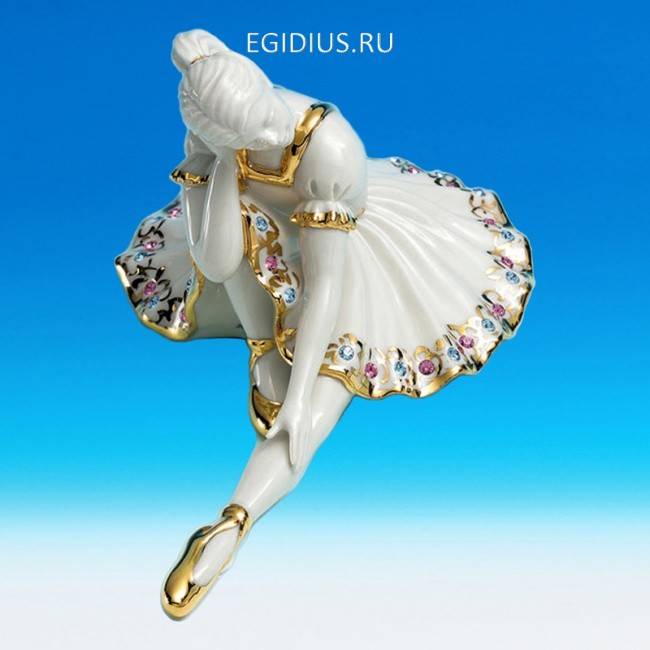 Сидящая балерина h 9cm 705-006 фото 1 — Egidius.ru