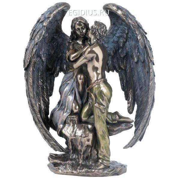 Фигурка декоративная Ангельская пара, H 19 см 81-1379 фото 1 — Egidius.ru