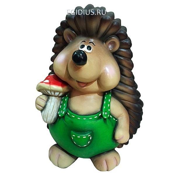 Садовая фигура Ежик с грибом, L28W31H41 см 81-6392 фото 1 — Egidius.ru