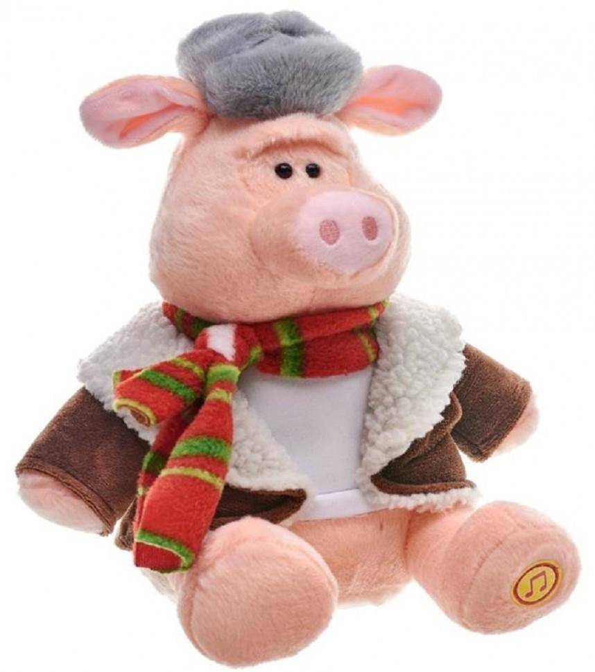 Поющая игрушка "Поросенок Удалец " ой мороз, мороз 500-227 фото 1 — Egidius.ru