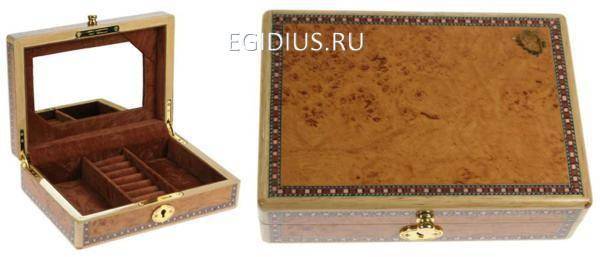 Шкатулка ювелирная  "MERCANTE" 21*15*6см 110-800 фото 1 &mdash; Egidius.ru