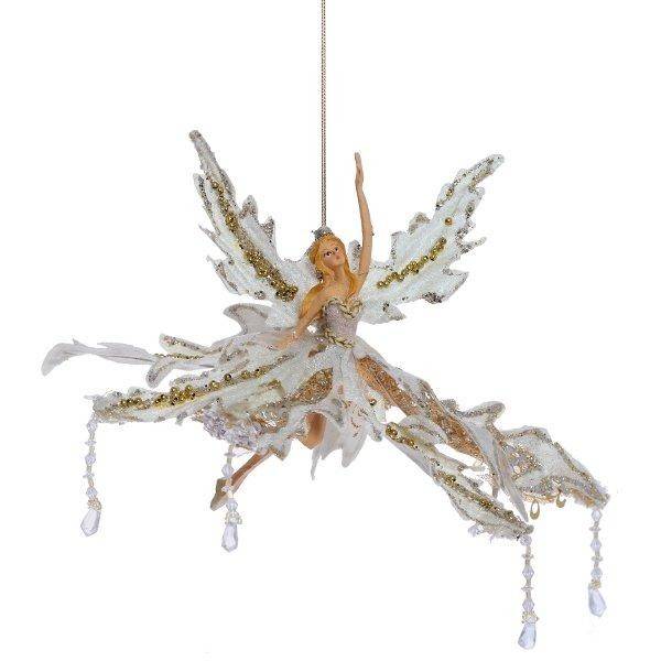 Новогоднее украшение "Фея" (шампань), 22,8см (без инд.упаковки) 84-0154 фото 1 — Egidius.ru