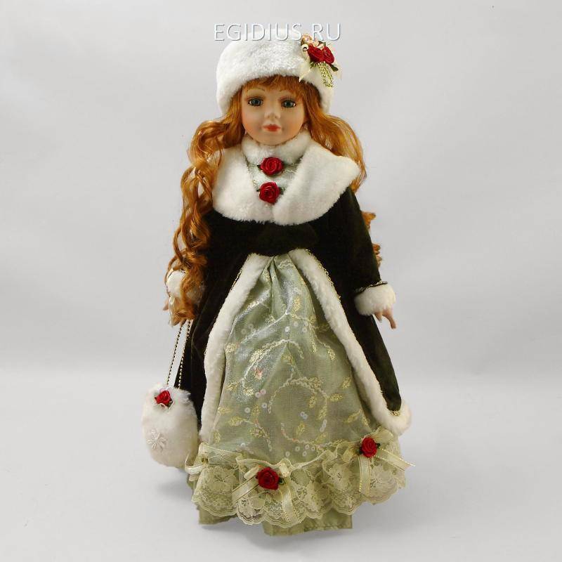 "Василиса", кукла фарфоровая 41 см 30-0526 фото 1 — Egidius.ru