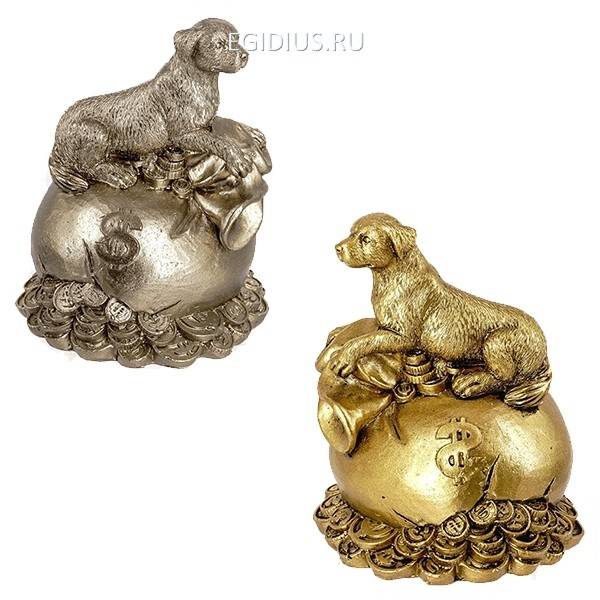 Копилка Собачка, 7.5х7.3х9.6 см, 2в. 81-3950 фото 1 &mdash; Egidius.ru