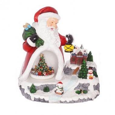Фигурка декоративная с музыкой, подсветкой и функцией движения &quot;Санта&quot; (3хАА не входит в компл.), 24 81-1257 — Egidius.ru