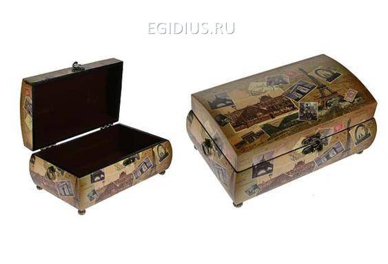 Набор сундучков из 2-х шт. 32*20*14см 110-521 фото 1 — Egidius.ru