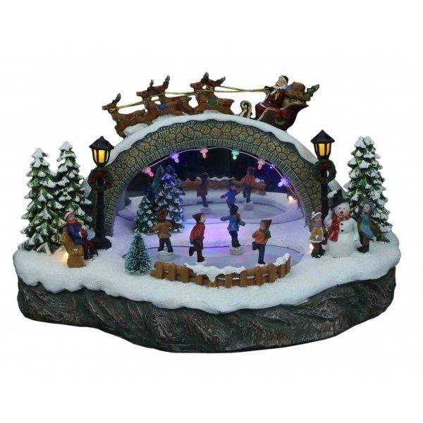 Фигурка декоративная  с движущимися элементами и подсветкой(от сети), 32х16х19,5см 84-0429 фото 1 &mdash; Egidius.ru