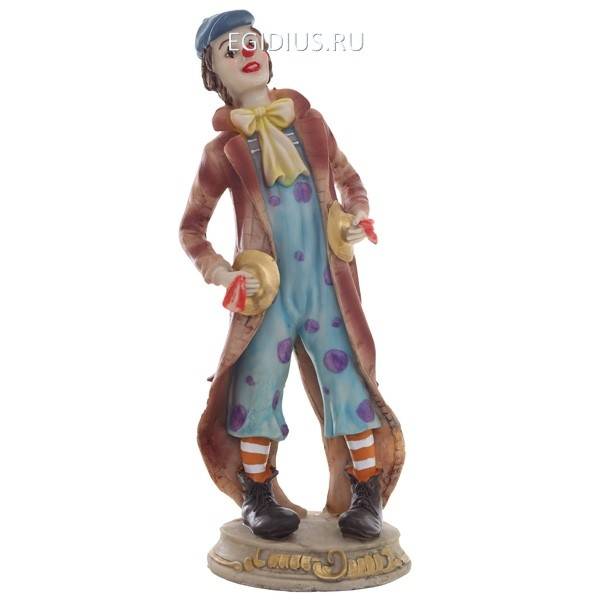 Фигурка декоративная Клоун L14 W14 H37 см 81-1321 фото 1 — Egidius.ru