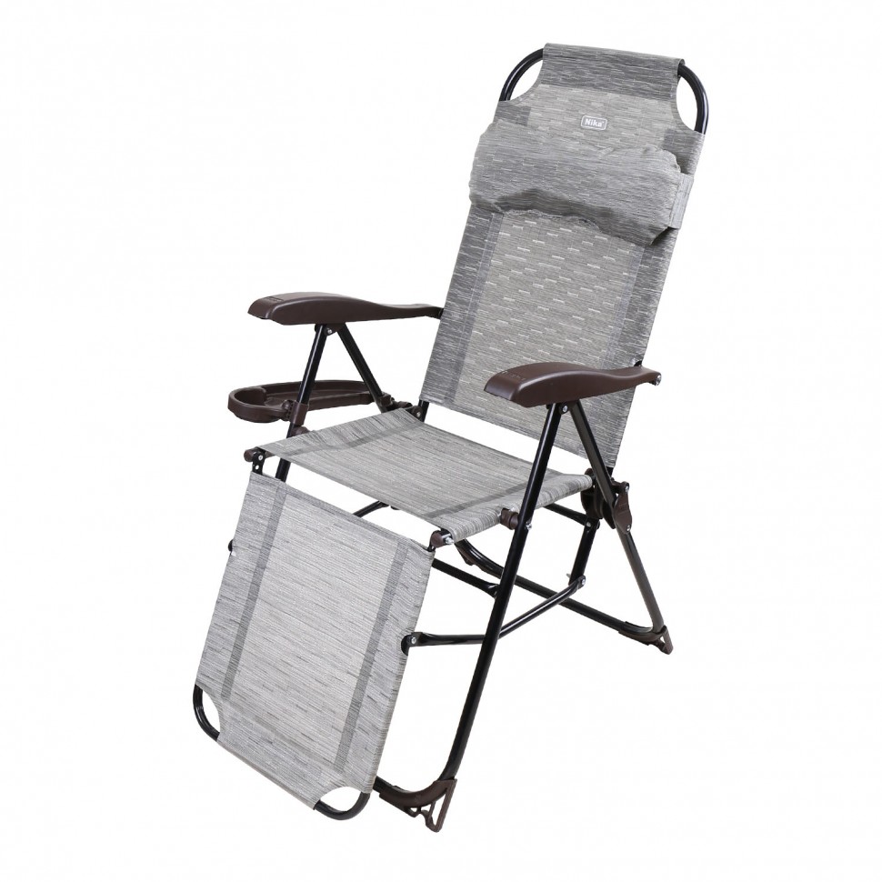 Кресло шезлонг с подстаканником  116*70*82см 15-0008 фото 1 — Egidius.ru