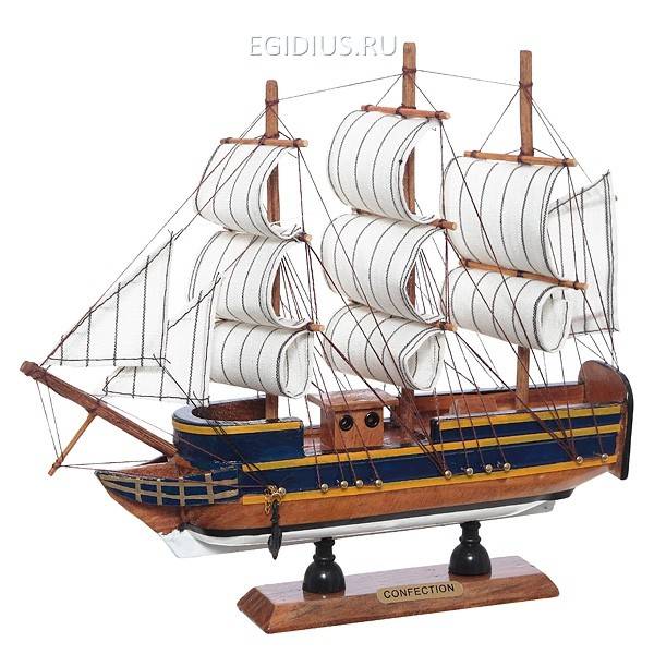 Корабль "Сonfection", L24 см 81-0506 фото 1 — Egidius.ru