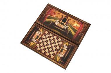 Настольная игра: Нарды + шашки &quot;Сирия Шейхи&quot; малые 4-2-310 — Egidius.ru