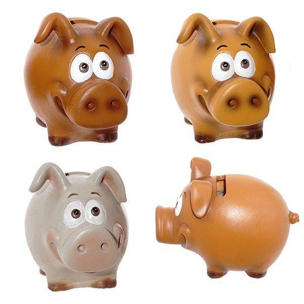 Копилка "Свинка", L12 W7 H9см, 3в 82-0536 фото 1 — Egidius.ru