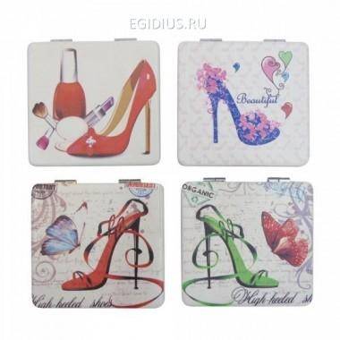 Зеркало карманное, L7 W6,5 см, 4 в. 81-1812 — Egidius.ru