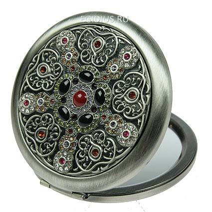 Зеркальце со стразами "LA GEER"  105-339 фото 1 — Egidius.ru