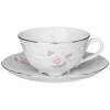 Чайный сервиз на 6 персон 15 пр рококо "нежная роза" платина 300-267 фото 3 — Egidius.ru