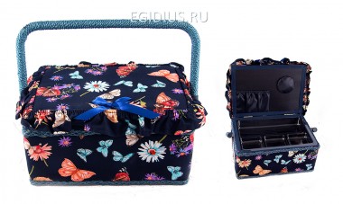 Шкатулка для рукоделия Сундучок 26*19*14см  115-020 — Egidius.ru