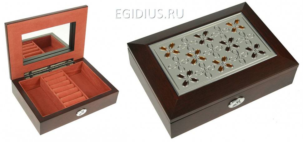 Шкатулка ювелирная Moretto 18*13*5см 110-213 фото 1 &mdash; Egidius.ru