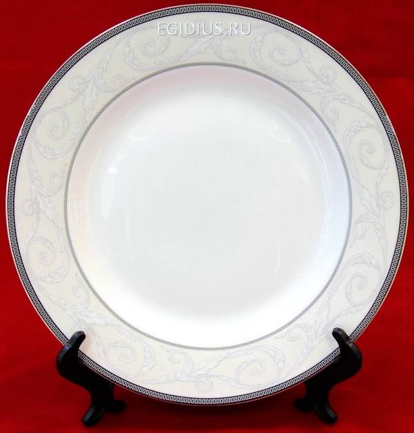 Тарелка "Фреска серебро" 20см  600-407 фото 1 — Egidius.ru