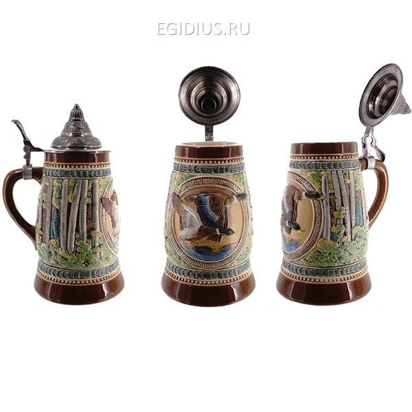 Кружка с крышкой, 1000мл (без инд.упаковки) 80-0609 фото 1 — Egidius.ru