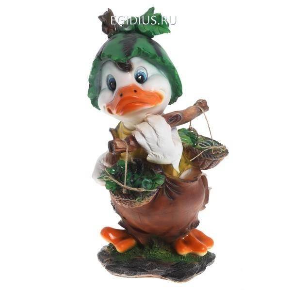 Фигура для сада и дачи Уточка с арбузом L28W36H55 см 81-6215 фото 1 &mdash; Egidius.ru