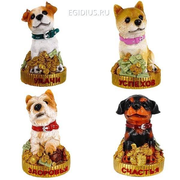 Копилка Собака, 8.6x7.7x11.9 см, 4в. 81-3954 фото 1 — Egidius.ru