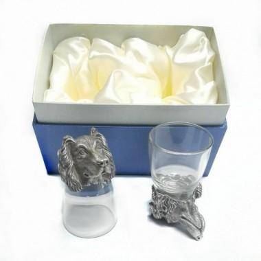 Набор из 2-х стопок со спаниелями d=4.5см h=8.5см 3-1-310 — Egidius.ru