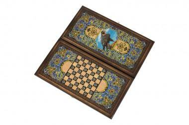 Настольная игра: Нарды + шашки &quot;Сирия Сокол&quot; малые 4-2-311 — Egidius.ru