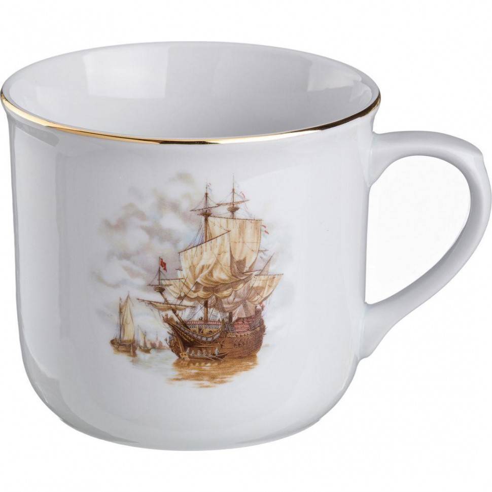 Кружка "корабли" 600 мл. высота=10 см. 314-523 фото 1 &mdash; Egidius.ru